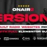 Onair2: Tema de Estación de Radio con Reproductor de Música Sin Fin