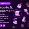 Beauty & Treatment 3D Icon Set