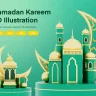 Ramadan Kareem 3D Illustration Part 2