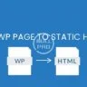 Export WP Page to Static HTML / CSS Pro