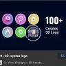 100+ 3D cryptos logo